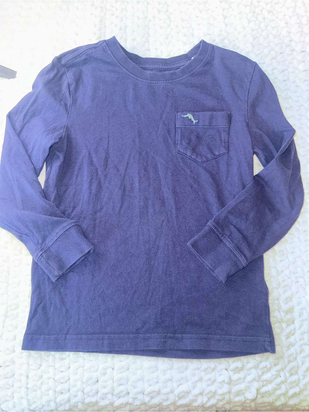 Tommy Bahama Boys' Long-Sleeve Pocket Tee in Navy